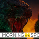 Godzilla roars in the face of King Kong in Godzilla vs. Kong.